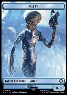 Alien Token (U 0/0) // Clue Token⁣ - Universes Beyond: Fallout: Tokens⁣ (Token)⁣ [T 6/11]