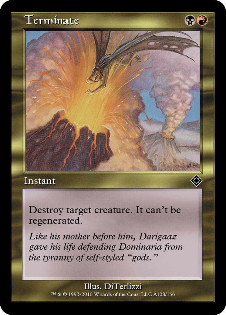 Terminate (TD0-A108) - Magic Online Theme Decks