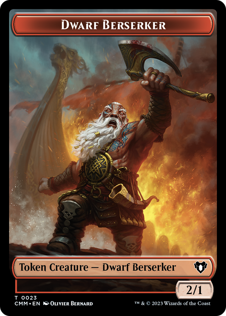 Dwarf Berserker (TCMM-023) - Commander Masters Tokens Foil