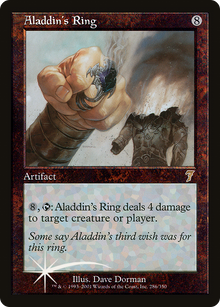 Aladdin's Ring (7ED-286★) - Seventh Edition Foil