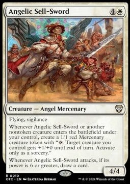Angelic Sell-Sword⁣ - Commander: Outlaws of Thunder Junction⁣ (Rare)⁣ [10]