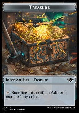 Treasure Token // Plant Warrior Token (G 4/2)⁣ - Outlaws of Thunder Junction: Tokens⁣ (Token)⁣ [CT 18/20]