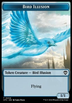 Bird Illusion Token (U 1/1) // Elemental Token (R 1/1)⁣ - Outlaws of Thunder Junction: Tokens⁣ (Token)⁣ [CT 4/14]