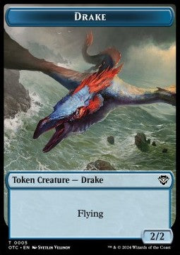 Drake Token (U 2/2) // Boar Token (G 2/2)⁣ - Outlaws of Thunder Junction: Tokens⁣ (Token)⁣ [CT 5/16]