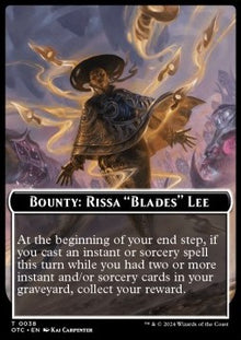 Bounty: Rissa "Blades" Lee⁣ - Outlaws of Thunder Junction: Tokens⁣ (Token)⁣ [T 38]