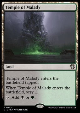 Temple of Malady⁣ - Commander: Outlaws of Thunder Junction⁣ (Rare)⁣ [330]