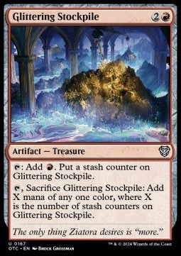 Glittering Stockpile⁣ - Commander: Outlaws of Thunder Junction⁣ (Uncommon)⁣ [167]