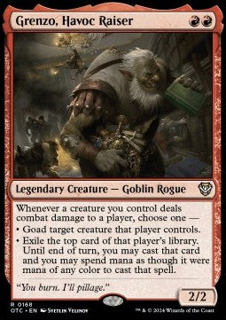 Grenzo, Havoc Raiser⁣ - Commander: Outlaws of Thunder Junction⁣ (Rare)⁣ [168]