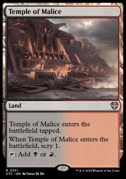 Temple of Malice⁣ - Commander: Outlaws of Thunder Junction⁣ (Rare)⁣ [331]