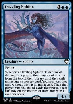 Dazzling Sphinx⁣ - Commander: Outlaws of Thunder Junction⁣ (Rare)⁣ [93]