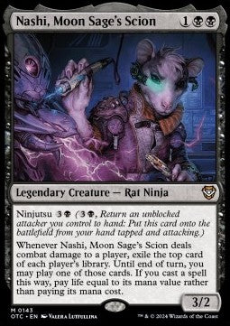 Nashi, Moon Sage's Scion⁣ - Commander: Outlaws of Thunder Junction⁣ (Mythic)⁣ [143]