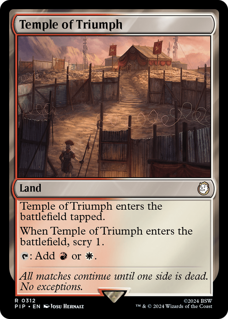 Temple of Triumph⁣ - Universes Beyond: Fallout⁣ (Rare)⁣ [312]