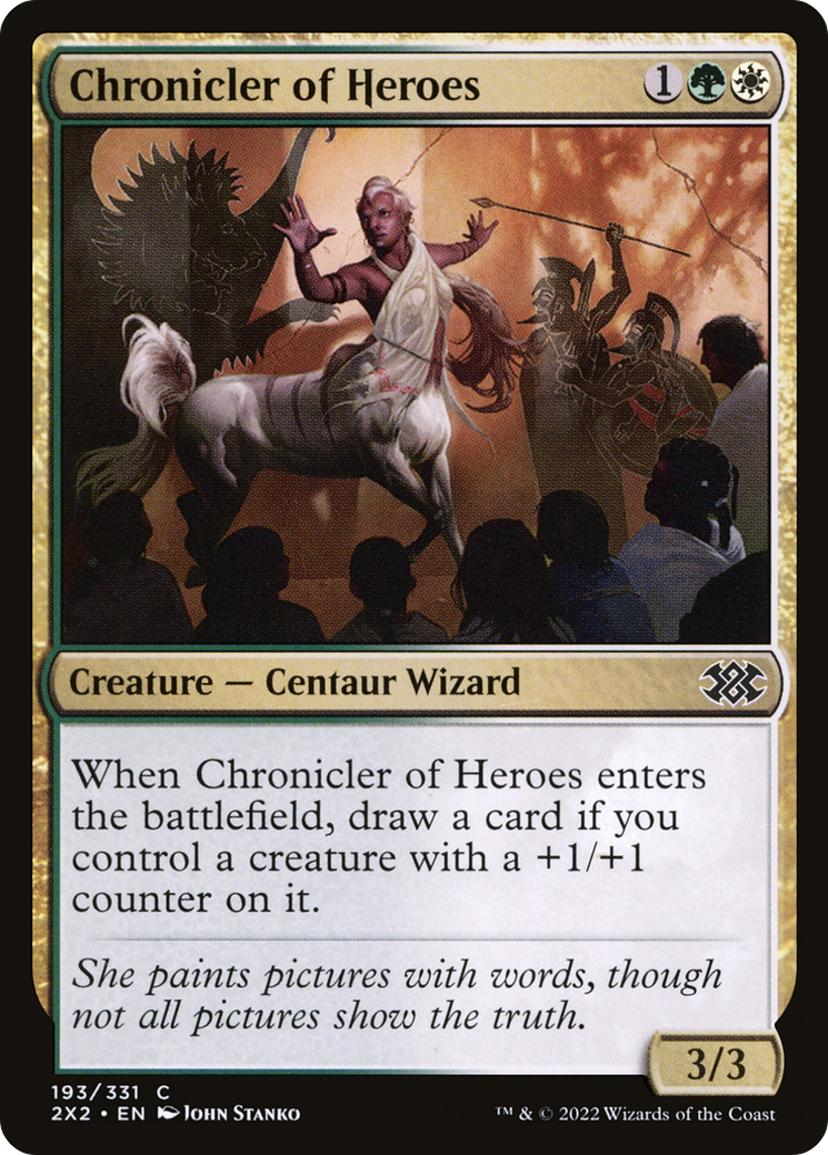 Chronicler of Heroes⁣ - Double Masters 2022⁣ (Common)⁣ [193]