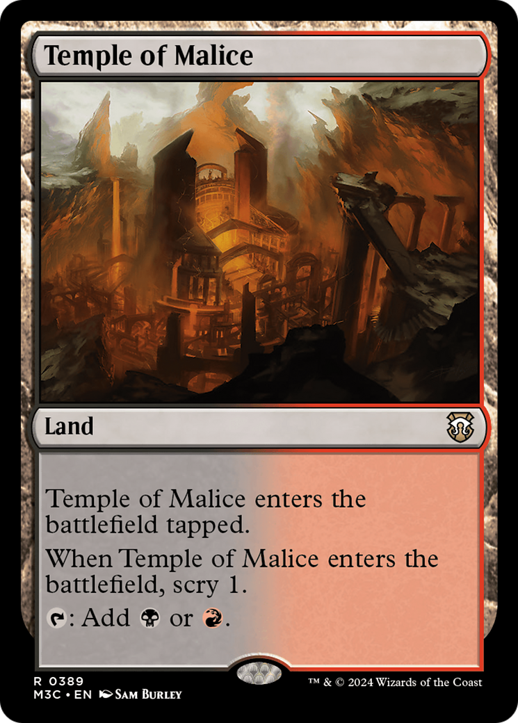 Temple of Malice⁣ - Commander: Modern Horizons 3⁣ (Rare)⁣ [389]