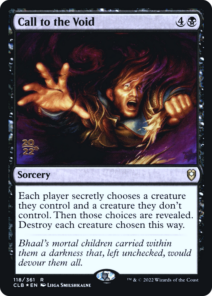 Call to the Void (PRE-118S) - Battle for Baldur's Gate Promos Foil