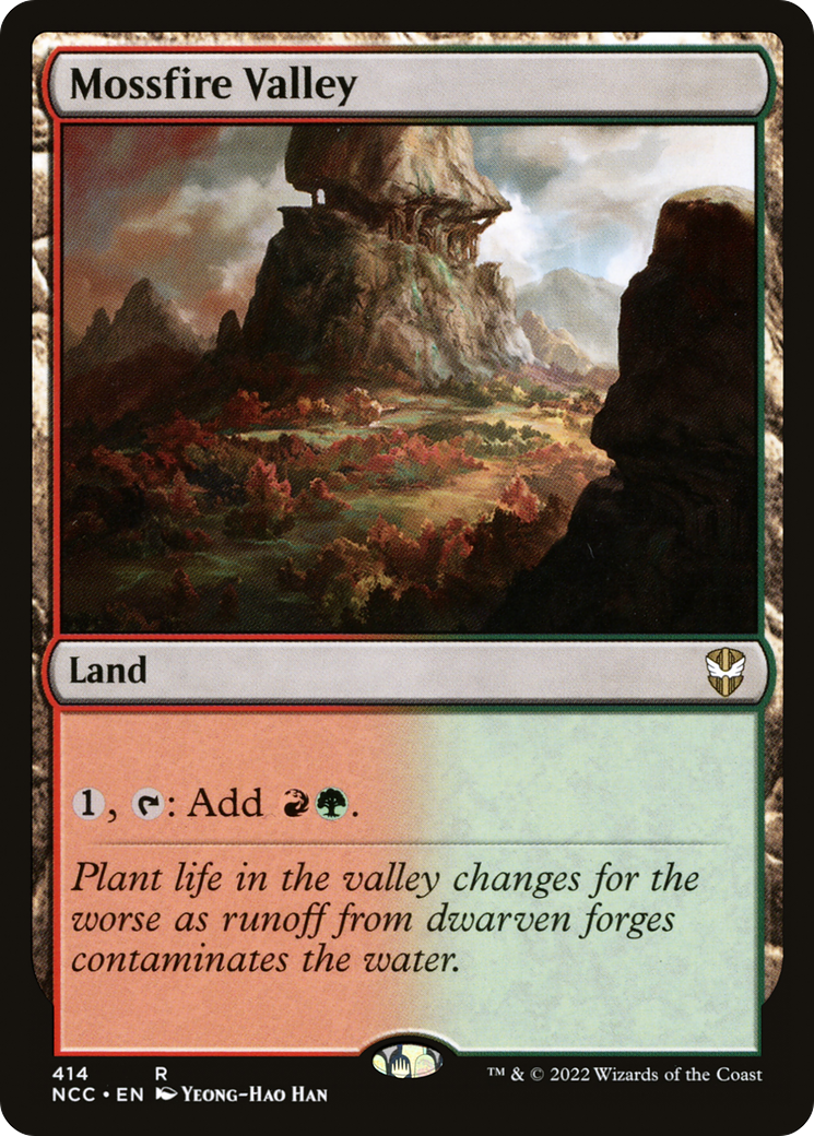 Mossfire Valley⁣ - Commander: Streets of New Capenna⁣ (Rare)⁣ [414]