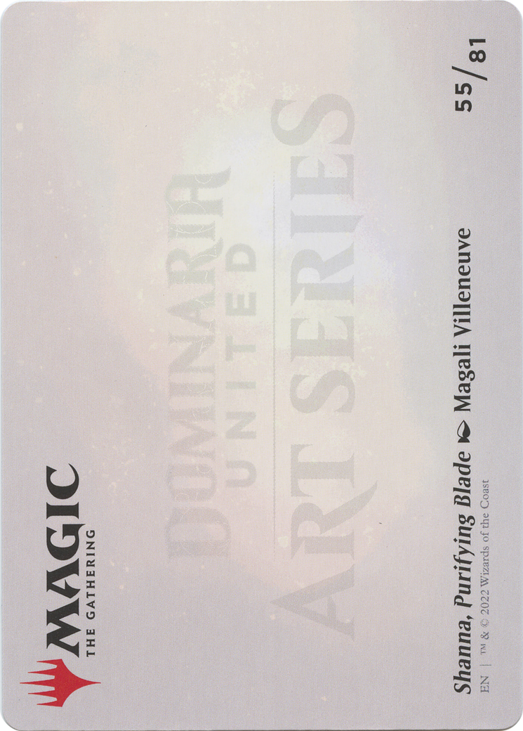 Shanna, Purifying Blade // Shanna, Purifying Blade (ADMU-055) - Dominaria United Art Series (Borderless)