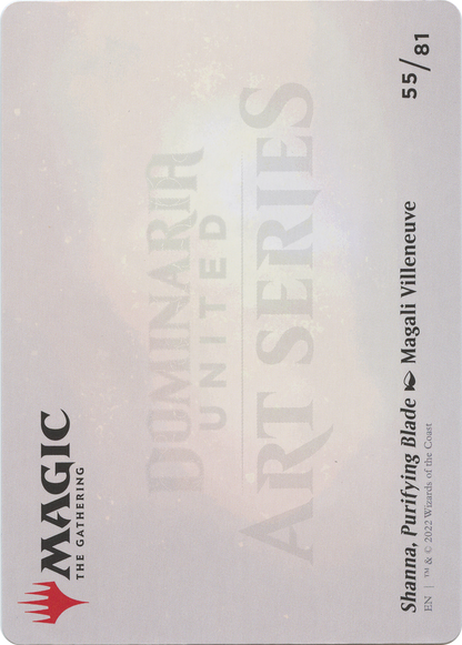 Shanna, Purifying Blade // Shanna, Purifying Blade (ADMU-055) - Dominaria United Art Series (Borderless)