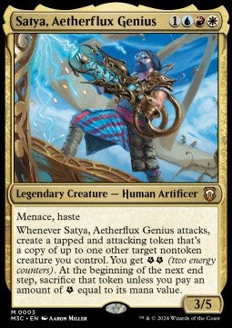 Satya, Aetherflux Genius⁣ - Commander: Modern Horizons 3⁣ (Mythic)⁣ [3]