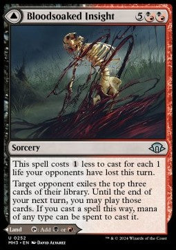 Bloodsoaked Insight // Sanguine Morass⁣ - Modern Horizons 3⁣ (Uncommon)⁣ [252]