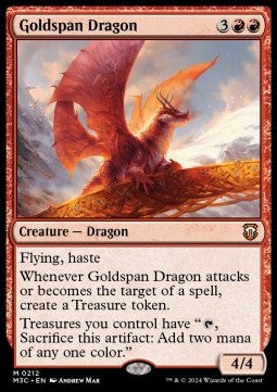 Goldspan Dragon⁣ - Commander: Modern Horizons 3⁣ (Mythic)⁣ [212]