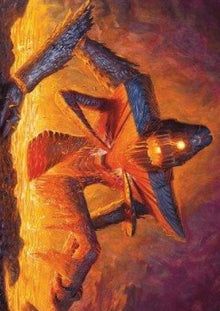 Art Series: Molten Gatekeeper (V.1)⁣ - Modern Horizons 3: Extras⁣ (Tip Card)⁣ [A05]