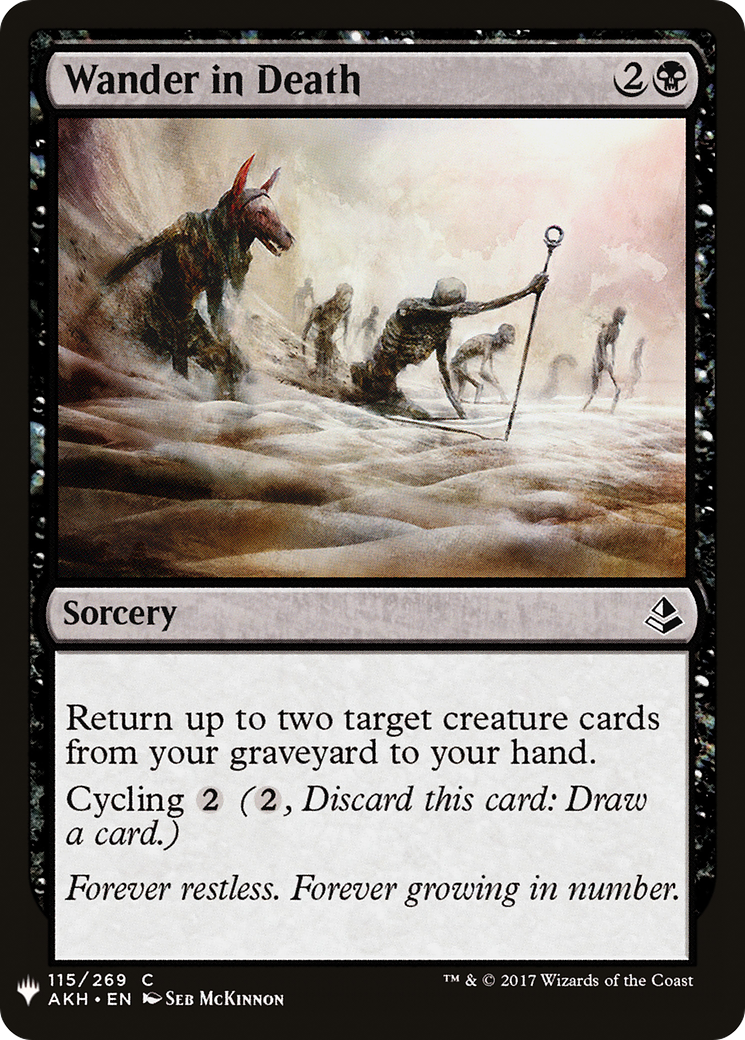 Wander in Death (LIST-AKH-115) - The List