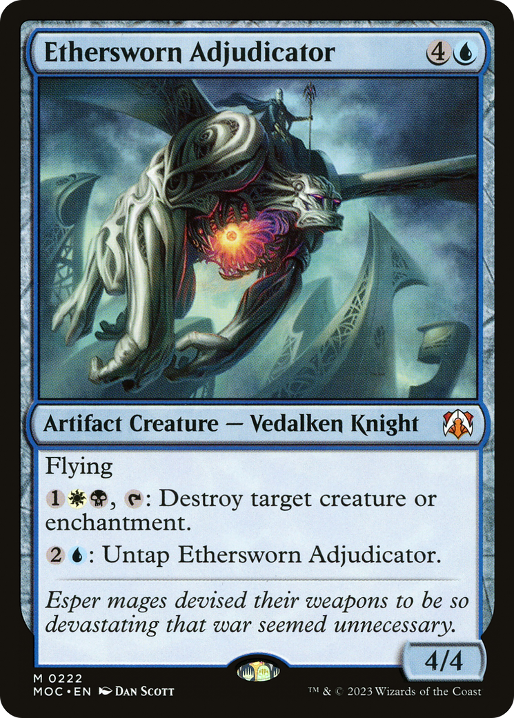 Ethersworn Adjudicator⁣ - Commander: March of the Machine⁣ (Mythic)⁣ [222]