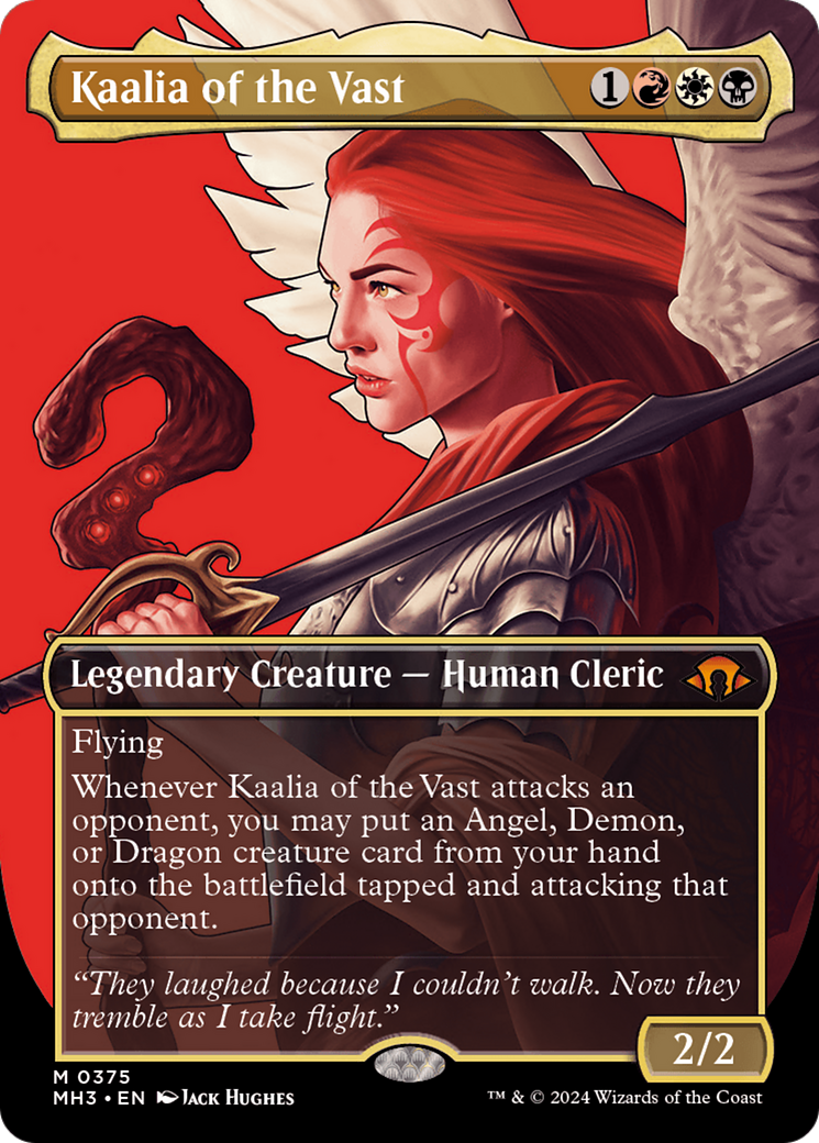 Kaalia of the Vast (Borderless) (0375) (MH3-375) - Modern Horizons 3 (Borderless) Foil