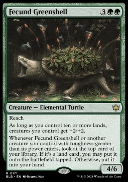 Fecund Greenshell⁣ - Bloomburrow⁣ (Rare)⁣ [171]