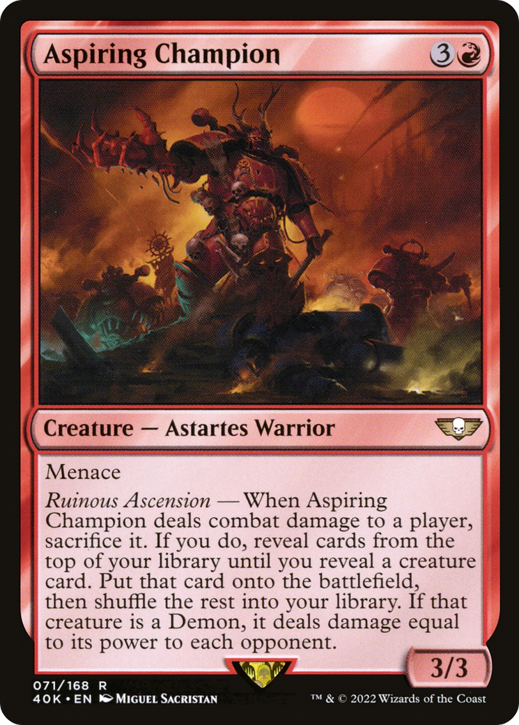 Aspiring Champion⁣ - Universes Beyond: Warhammer 40,000⁣ (Rare)⁣ [71]