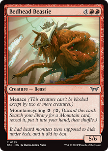 Bedhead Beastie⁣ - Duskmourn: House of Horror⁣ (Common)⁣ [125]