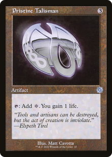 Pristine Talisman (V.1)⁣ - Retro Frame Artifacts⁣ (Uncommon)⁣ [43]