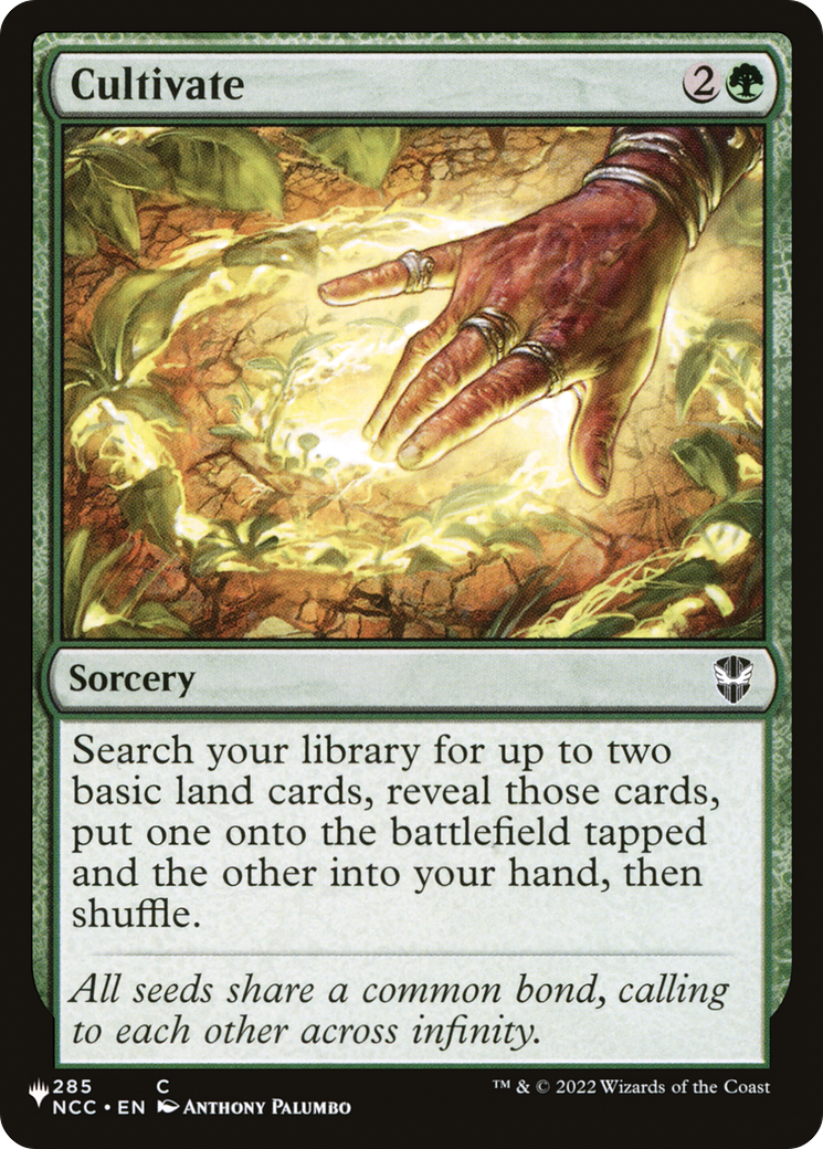 Cultivate (NCC) (LIST-NCC-285) - The List