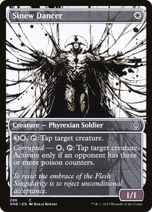 Sinew Dancer (V.1)⁣ - Phyrexia: All Will Be One: Extras⁣ (Common)⁣ [286]