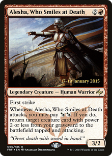 Alesha, Who Smiles at Death (PRE-90S) - Fate Reforged Promos Foil