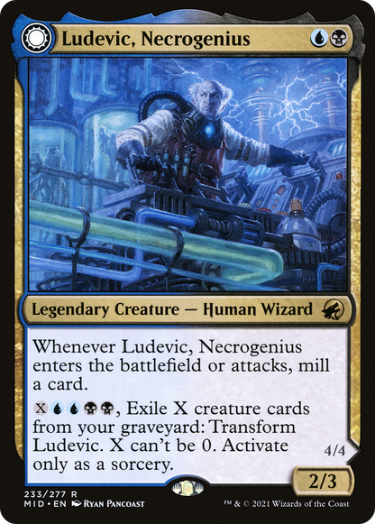Ludevic, Necrogenius (MID-233) - Innistrad: Midnight Hunt: (Double Faced Transform)