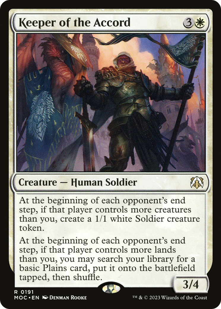 Keeper of the Accord⁣ - Commander: March of the Machine⁣ (Rare)⁣ [191]