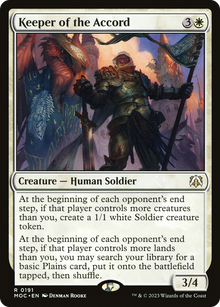 Keeper of the Accord⁣ - Commander: March of the Machine⁣ (Rare)⁣ [191]