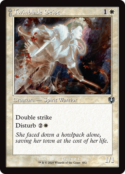 Twinblade Geist // Twinblade Invocation (INR-452) - Innistrad Remastered Foil