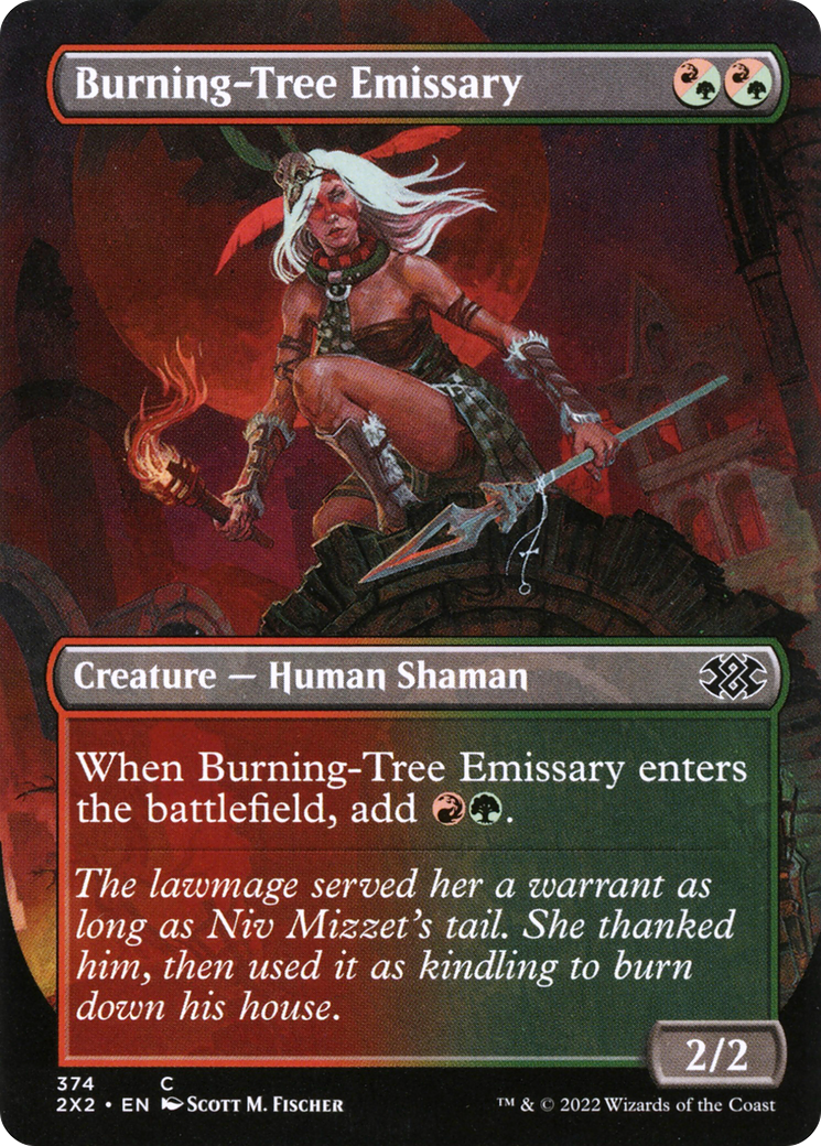 Burning-Tree Emissary⁣ - Double Masters 2022: Extras⁣ (Common)⁣ [374]