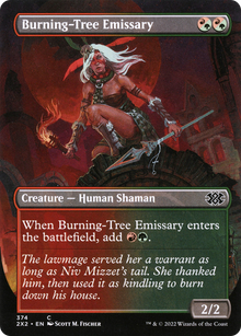 Burning-Tree Emissary⁣ - Double Masters 2022: Extras⁣ (Common)⁣ [374]