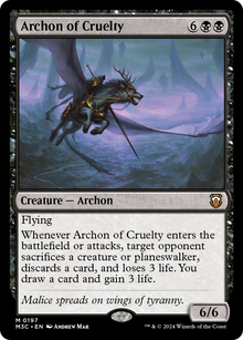 Archon of Cruelty⁣ - Commander: Modern Horizons 3⁣ (Mythic)⁣ [197]