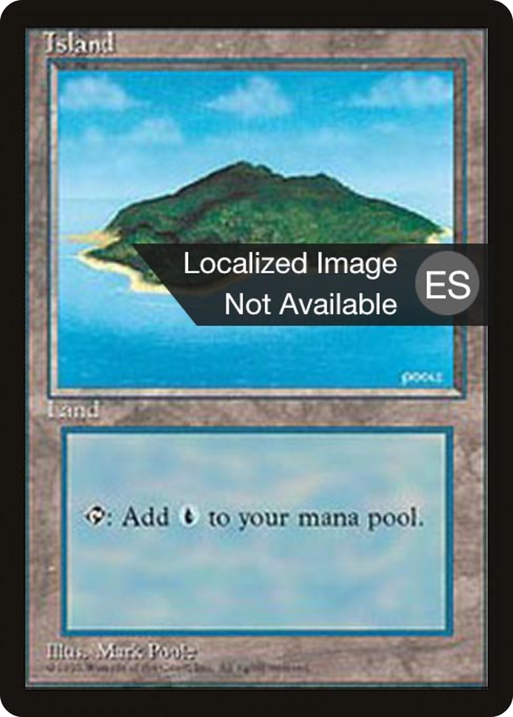 Island (B) (4BB-368) - Fourth Edition Foreign Black Border
