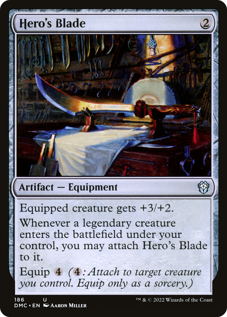 Hero's Blade⁣ - Commander: Dominaria United⁣ (Uncommon)⁣ [186]