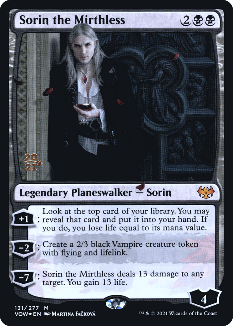 Sorin the Mirthless (PRE-131S) - Innistrad: Crimson Vow Promos Foil