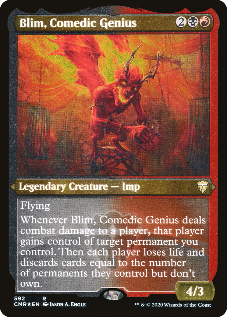 Blim, Comedic Genius (Foil Etched) (CMR-592) - Commander Legends Foil
