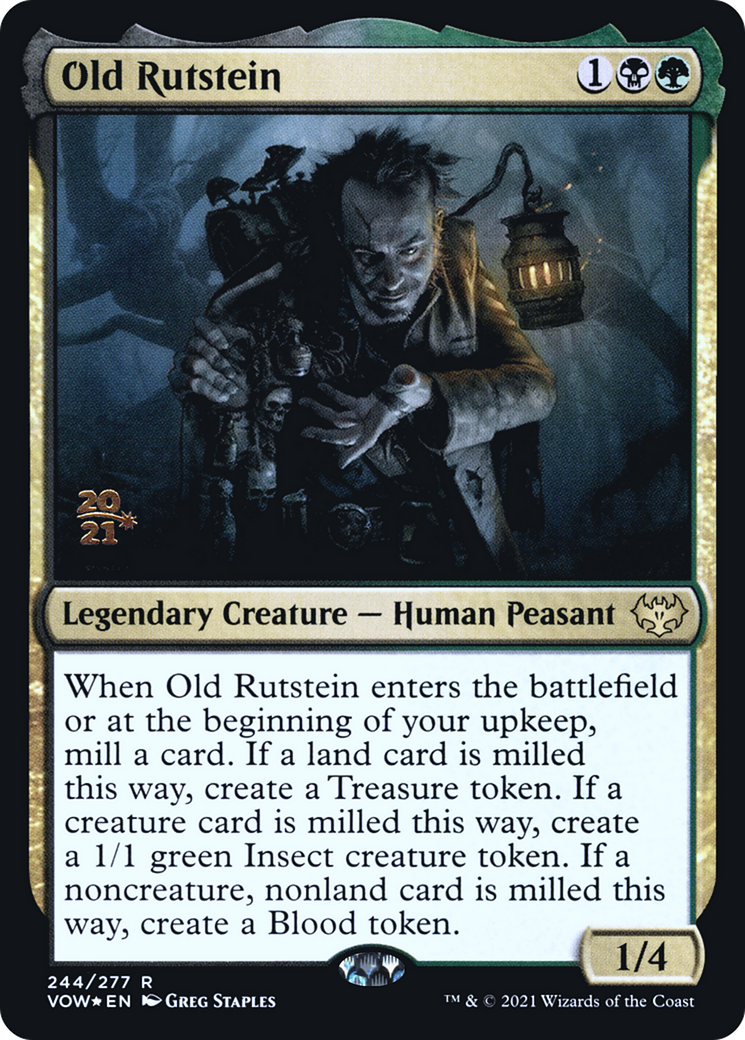 Old Rutstein (PRE-244S) - Innistrad: Crimson Vow Promos Foil