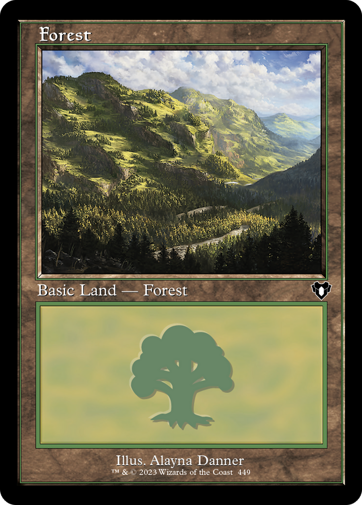 Forest (449) (Retro Frame) (CMM-449) - Commander Masters