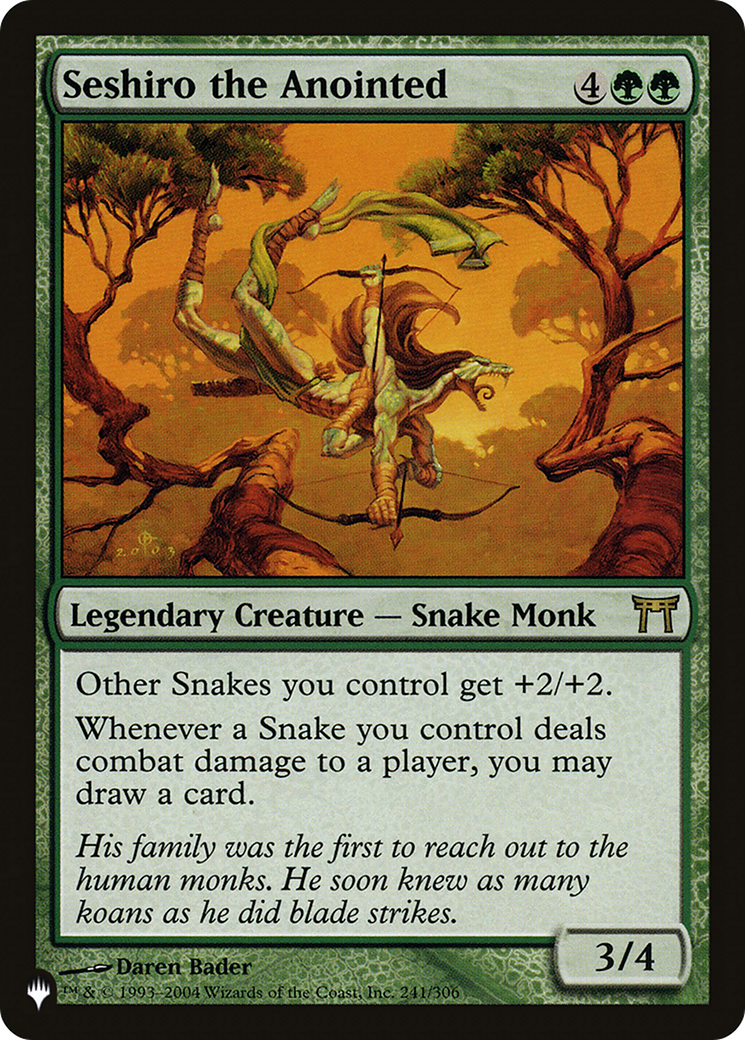 Seshiro the Anointed (LIST-CHK-241) - The List